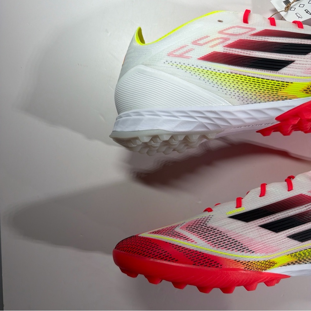 Adidas F50 Pro Turf Soccer Mens White Sneakers Athletic Shoes IE1220 New No Box - Picture 5 of 11